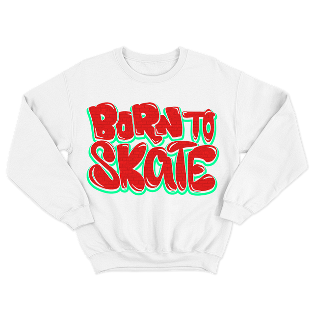FMF Born To Skate White Sweatshirt