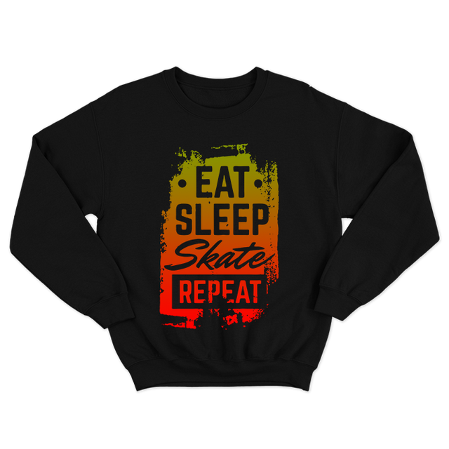 FMF Eat Sleep Skate Repeat Black Sweatshirt