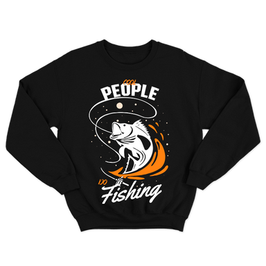 FMF Cool People Do Fishing Black Sweatshirt