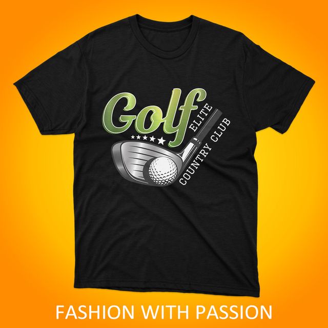 FMF-Golf Elite Black T-shirt